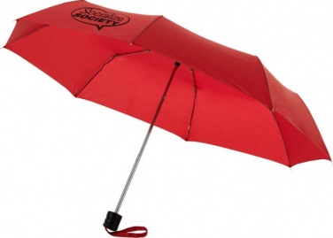 Логотрейд pекламные подарки картинка: Складной зонт Ida 21,5", красный