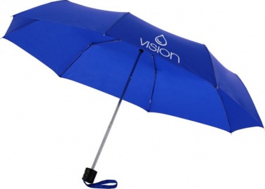 Логотрейд бизнес-подарки картинка: Зонт Ida трехсекционный 21,5", темно-синий