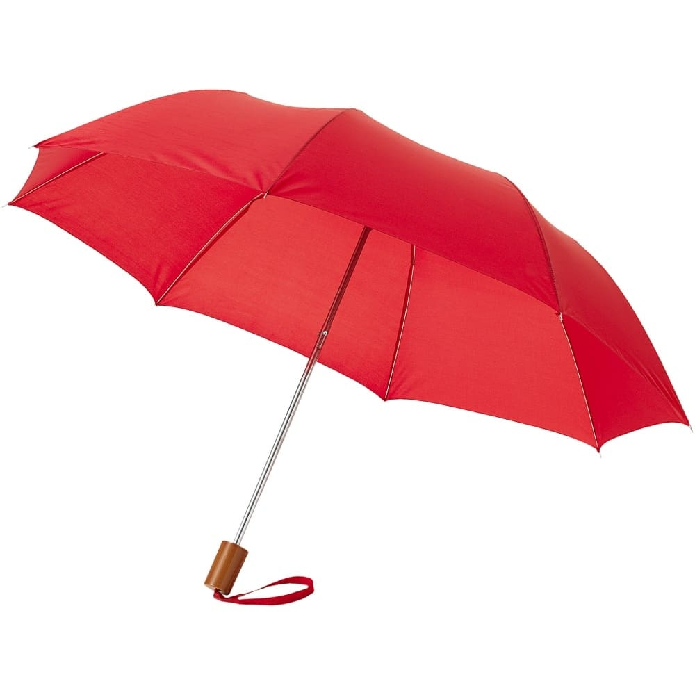 Лого трейд pекламные cувениры фото: Зонт Oho двухсеционный 20", красный