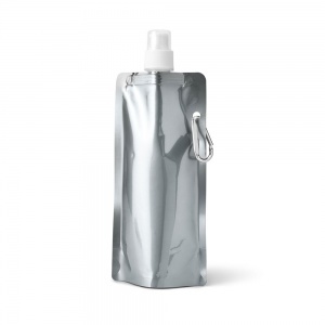 Лого трейд pекламные продукты фото: Складная бутылка Gilded, серебряная