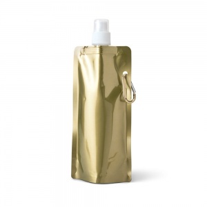 Лого трейд pекламные cувениры фото: Складная бутылка Gilded, золотистая