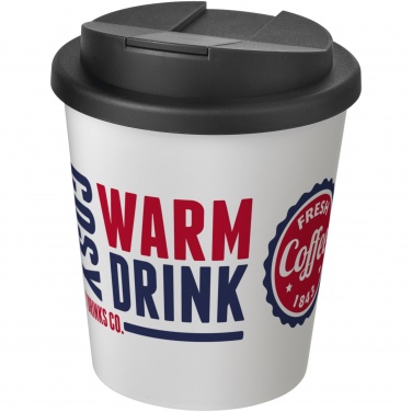 Термостакан Americano® Espresso 250 мл с непроливаемой крышкой с логотипом, белый/черный – детальный вид 3