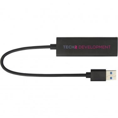 Алюминиевый USB-хаб ADAPT USB 3.0 с логотипом – детальный вид 5