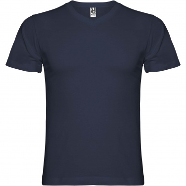 Логотрейд pекламные продукты картинка: Мужская футболка Samoyedo с коротким рукавом и V-образным вырезом