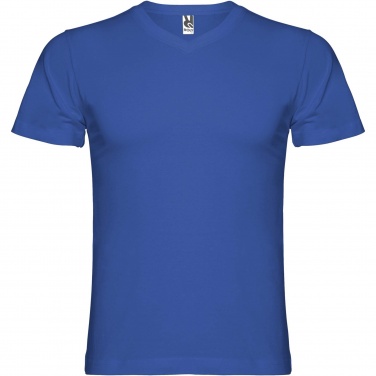 Логотрейд pекламные подарки картинка: Мужская футболка Samoyedo с коротким рукавом и V-образным вырезом