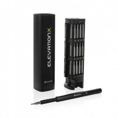 Логотрейд pекламные cувениры картинка: Набор прецизионных отверток Gear X RCS из переработанного алюминия, 46 шт.