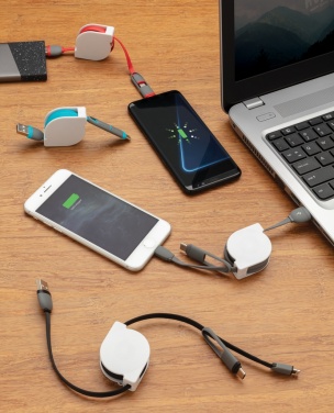 Логотрейд pекламные продукты картинка: Втягивающийся кабель 3-в-1