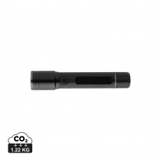 Фонарик Gear X RCS из переработанного алюминия с возможностью зарядки через USB