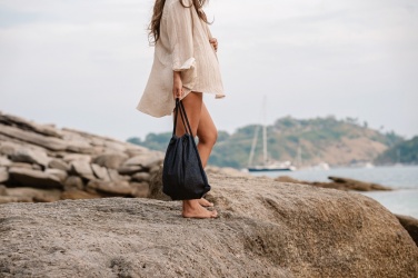 Логотрейд pекламные cувениры картинка: Рюкзак Impact AWARE™ из переработанного денима с завязкой