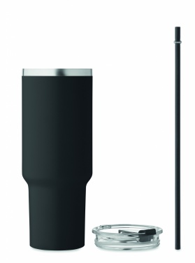 Double wall tumbler 1200ml, Черный – детальный вид 3