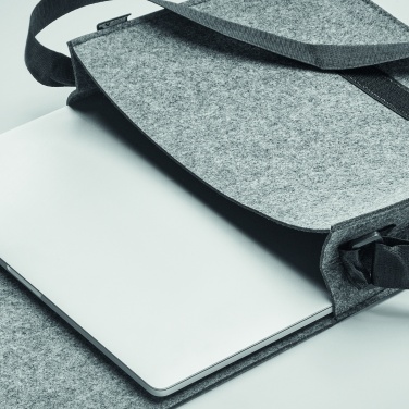 Логотрейд pекламные cувениры картинка: Сумка для ноутбука фетр RPET