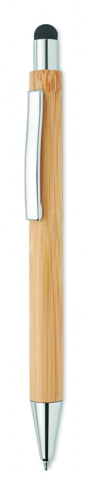 Логотрейд pекламные продукты картинка: Бамбуковая шариковая ручка с синими чернилами