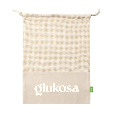 Логотрейд pекламные продукты картинка: Фруктовый мешок Natura Organic GOTS Mesh Bag (120 г/м²)