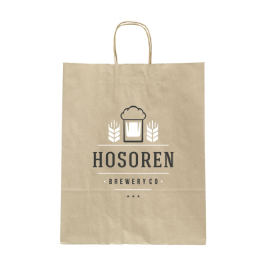 Логотрейд pекламные продукты картинка: Мешок Leaf It Bag из переработанной травы (90 г/м²) M