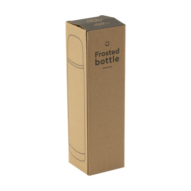 Термобутылка Frosted Bottle RCS из переработанной стали 500 мл, синяя – детальный вид 4