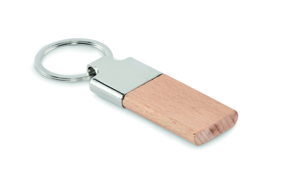 Логотрейд pекламные продукты картинка: Key ring with rubber wood
