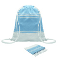Hammam towel drawstring set, Бирюзовый