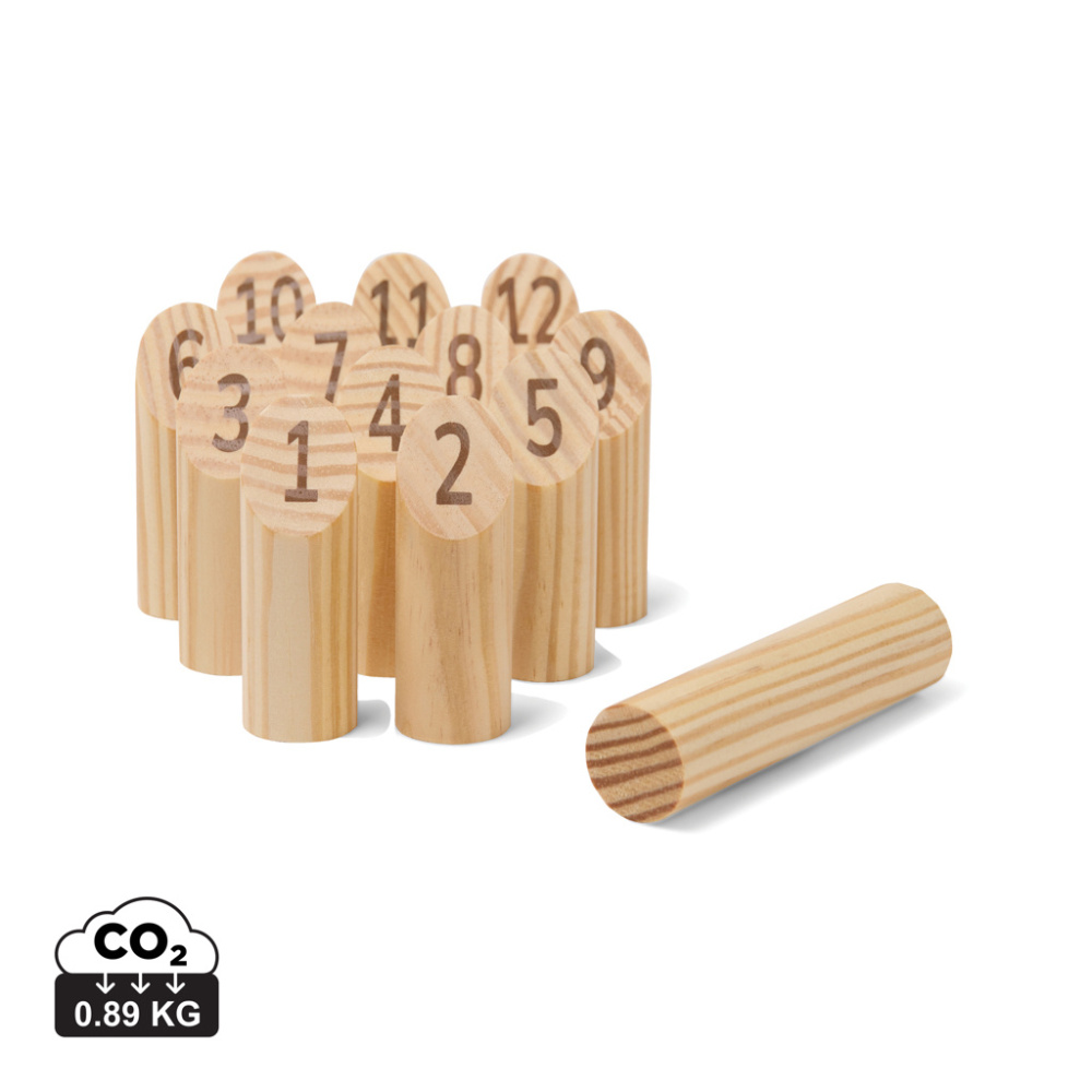 Мини-игра с числами VINGA Muge, коричневый, изображение товара