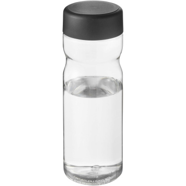 Бутылка для воды H2O Active® Eco Base 650 мл с винтовой крышкой, Прозрачный / чёрный – фото товара