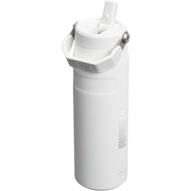 Бутылка для воды Stanley IceFlow™ 2.0 700 мл с откидной трубочкой с логотипом, Матовый белый – детальный вид 3