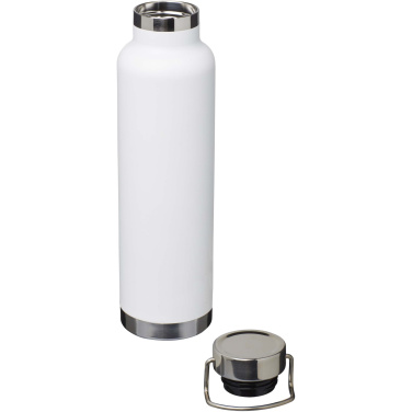 Термобутылка Thor 650 мл из переработанной нержавеющей стали (RCS) с медно-вакуумной изоляцией, Белый – детальный вид 6