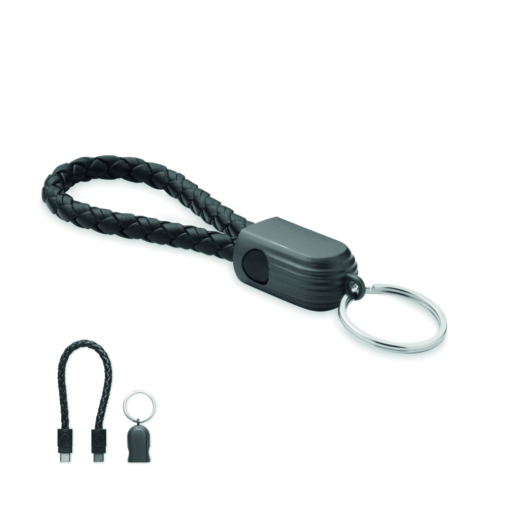 Логотрейд бизнес-подарки картинка: Key ring loop cable type-C