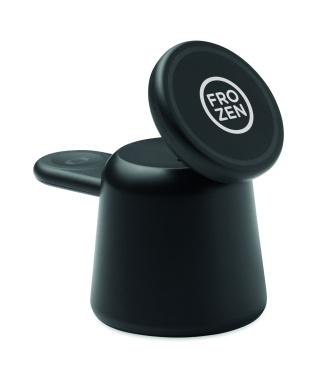 Логотрейд pекламные продукты картинка: 3 in 1 wireless charger 15W