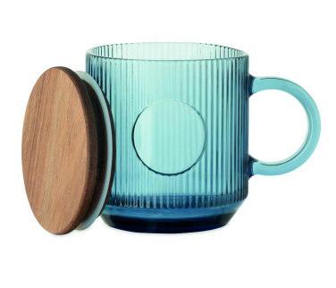 Рифлёная стеклянная кружка VITRIO MUG 300 мл – детальный вид 5