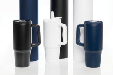 Логотрейд бизнес-подарки картинка: Стакан Embrace Leakproof RCS из переработанной нержавеющей стали объемом 900 мл