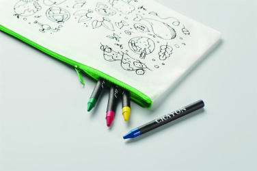Логотрейд pекламные подарки картинка: Pencil case with 4 crayons