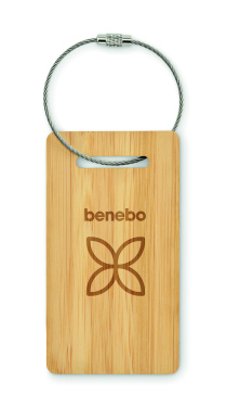Логотрейд pекламные cувениры картинка: Bamboo luggage tag