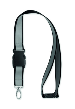 Логотрейд pекламные cувениры картинка: Reflective RPET lanyard