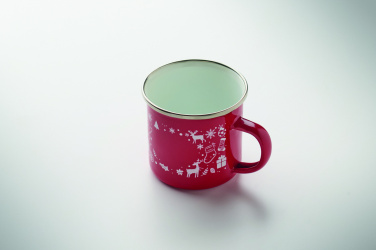 Логотрейд pекламные подарки картинка: Christmas enamel mug 300ml
