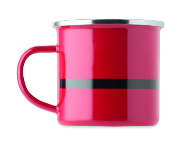 Логотрейд pекламные cувениры картинка: Santa enamel vintage mug 300ml