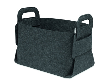 Лого трейд pекламные cувениры фото: Foldable RPET felt basket