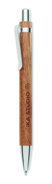 Лого трейд бизнес-подарки фото: Acacia wood ball pen
