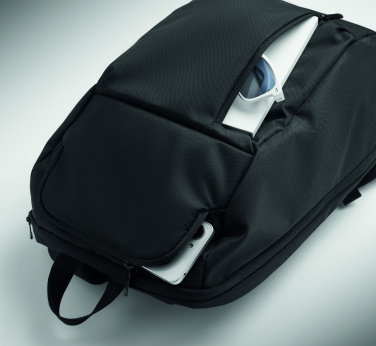 Лого трейд бизнес-подарки фото: 15" RPET laptop backpack 15L