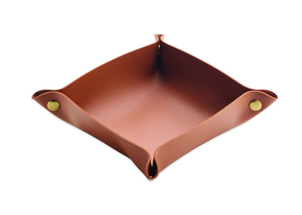 Лого трейд pекламные cувениры фото: Foldable PU key tray