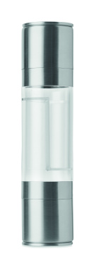 Лого трейд бизнес-подарки фото: 2-in-1 salt and pepper mill