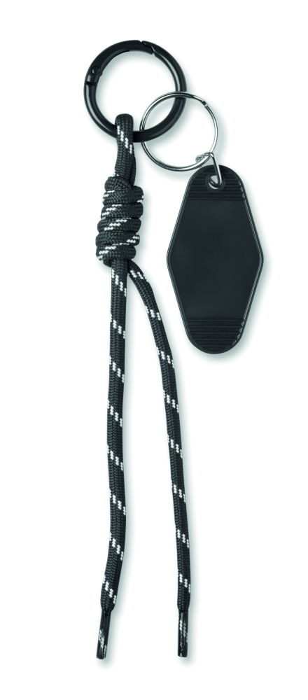 Логотрейд pекламные продукты картинка: Braided rope with tag keyring