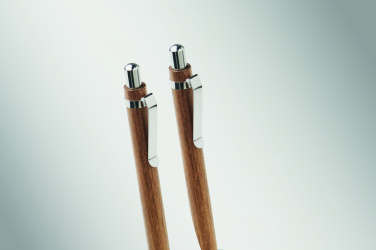 Логотрейд pекламные cувениры картинка: Acacia wood pen and pencil set