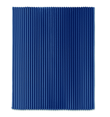 Лого трейд pекламные подарки фото: RPET fleece striped blanket