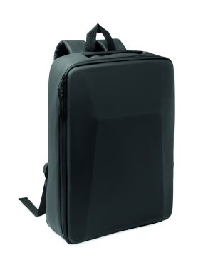 15" hard shell RPET backpack, Черный, вариант цвета