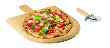 Лого трейд pекламные cувениры фото: Bamboo pizza board & cutter