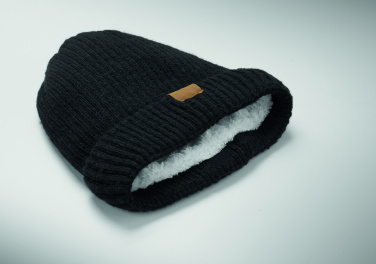 Лого трейд бизнес-подарки фото: Knitted beanie with cuff