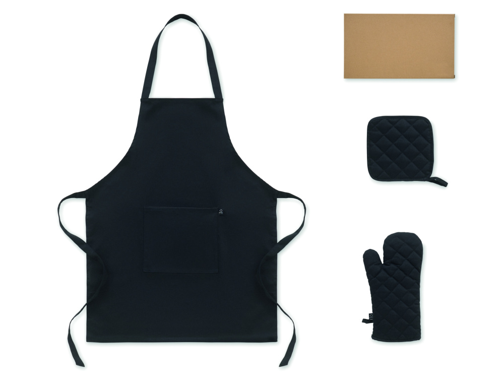 Лого трейд pекламные cувениры фото: Recycled cotton kitchen set