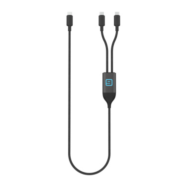 Лого трейд pекламные подарки фото: Кабель Terra 100W RCS с двумя выходами USB-C