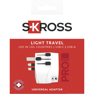 Лого трейд pекламные подарки фото: SKROSS® PRO Light USB AC30PD — универсальный адаптер для розеток по всему миру