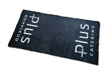 Плюшевое полотенце из микрофибры с логотипом, размер 70 × 140 cm