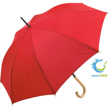 Недорогой автоматический зонт FARE ÖkoBrella с куполом из переработанного PET с логотипом, красный (waterSAVE®) – фото товара